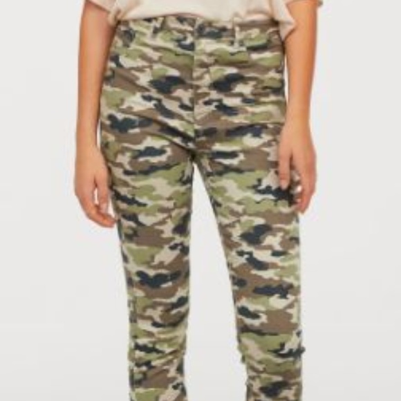 high waisted camo jeggings